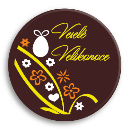 Obrázek BLISTER TONDO 5cm - VESELÉ VELIKONOCE (45ks)