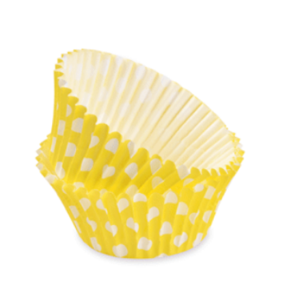 Obrázek BAKING CUPS D7CM YELLOW POIS (50 PCS)(MAMI)