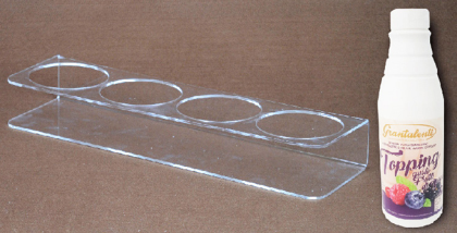 Obrázek DRŽÁK NA TOPPING Ø 4 x 10,5cm, výška 13cm