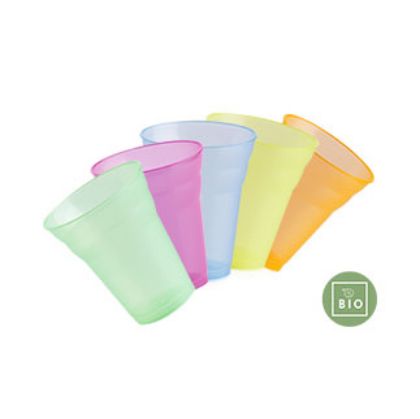 Obrázek MILK SHAKE GLASS 350ml BIO MULTICOLOR