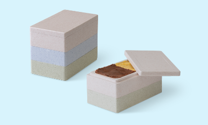 Obrázek TERMO VANA 650ml ZÁKLADNA + VÍKO 50ks - FIALOVÁ (BIGUSTO)