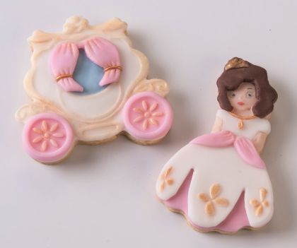 Obrázek VYKRAJOVÁTKO "PRINCEZNA A KOČÁR" 2ks