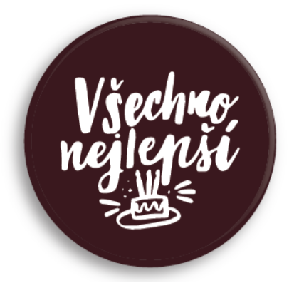 Obrázek BLISTER ROUND D3,8 - VŠECHNO NEJLEPŠÍ DARK (408ks)