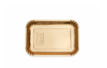 Obrázek PAPÍROVÝ TÁC ZLATÝ/PÁREK 20,5x13,7cm (161ks) (doprodej)