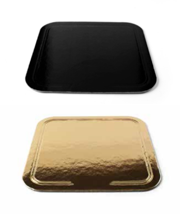 Obrázek PAPÍROVÝ TÁC ZLATÝ/ČERNÝ 30x30cm/2400gr (S)