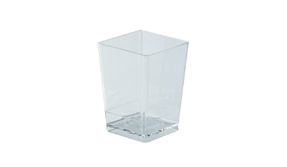 Obrázek TRANSP. GLASS SQUARE 175ML (100ks) (S)