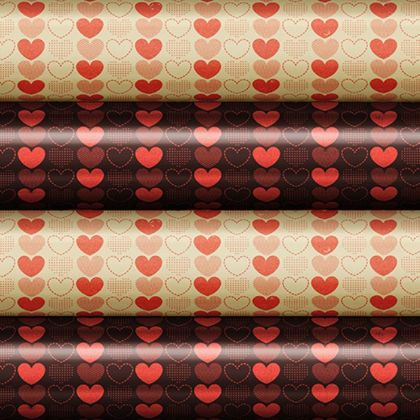 Obrázek TRANSFER SHEET 30X40 GREEK HEARTS (12ks)