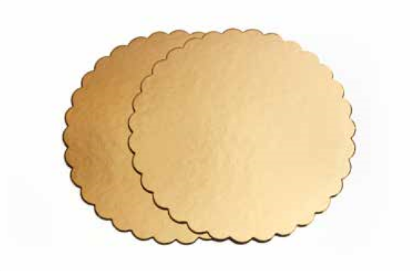 Obrázek PAPÍROVÝ TÁC ZLATÝ/ZLATÝ 24cm/2400gr (cca.92ks) (10kg) (S)