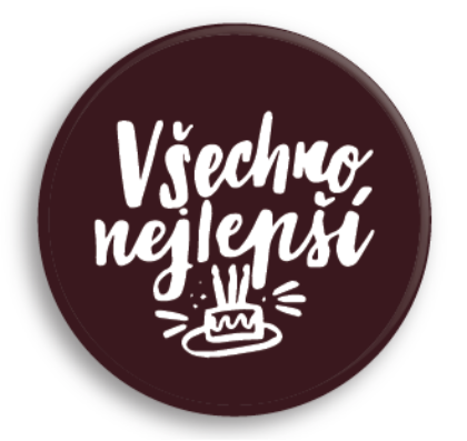 Obrázek BLISTER ROUND D3,8 - VŠECHNO NEJLEPŠÍ DARK (408ks)