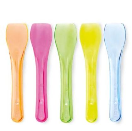 Obrázek SPOON MULTICOLOR REUSABLE (9,5cm) 10 x cca 600 ks (1kg) (S)